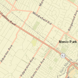 Menlo Park Street Map