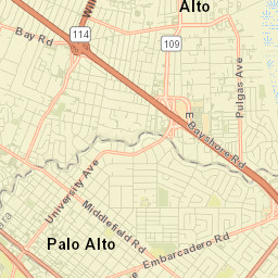 East Palo Alto Street Map