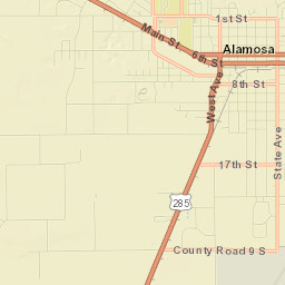 Alamosa Street Map