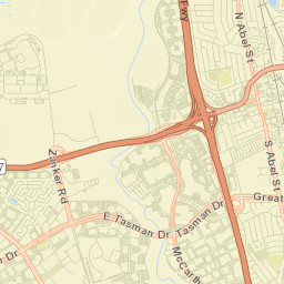 Milpitas Street Map