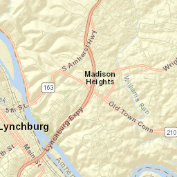 Lynchburg Street Map