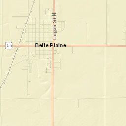 Belle Plaine Street Map