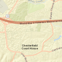 Chesterfield Court House Street Map