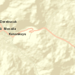 Derebucak Street Map