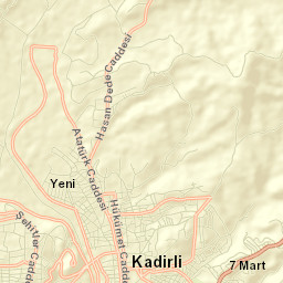 Kadirli Street Map