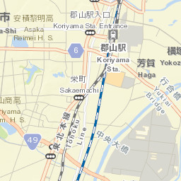 Kōriyama Street Map