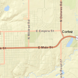 Cortez Street Map