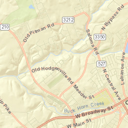 Campbellsville Street Map