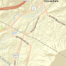 Cloverdale Street Map