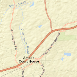 Amelia County Street Map