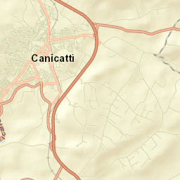 Canicattì Street Map