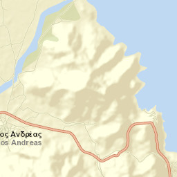 Ágios Andréas Street Map
