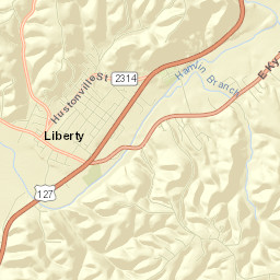 Casey County Street Map