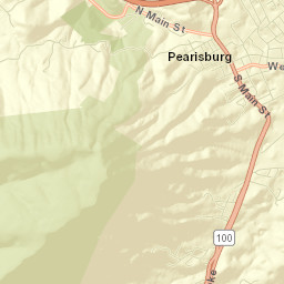 Pearisburg Street Map