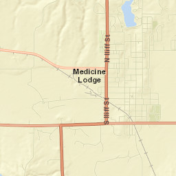 Medicine Lodge Street Map