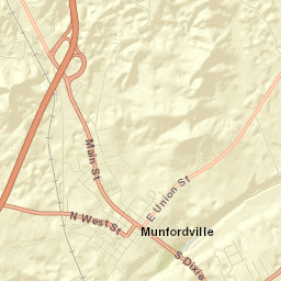 Munfordville Street Map