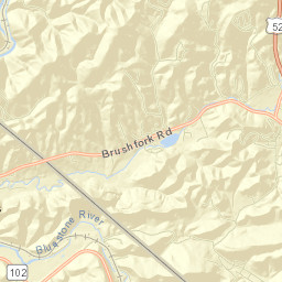 Brush Fork Street Map