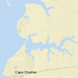Cape Charles Street Map
