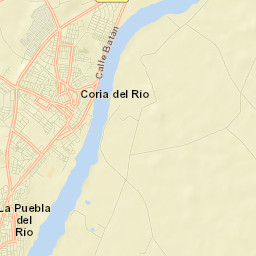 Coria del Río Street Map