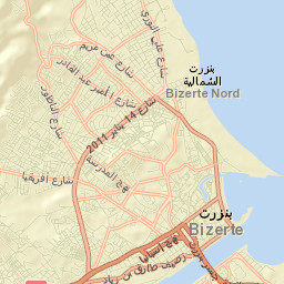 Bizerte Street Map