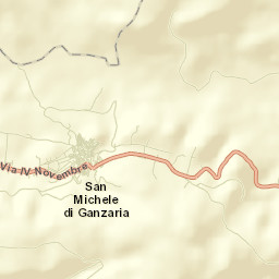 San Michele di Ganzaria Street Map