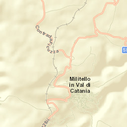 Militello in Val di Catania Street Map
