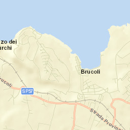 Brucoli Street Map
