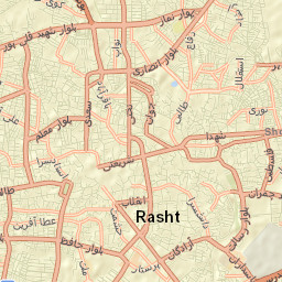 Rasht Street Map