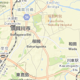 Sukagawa Street Map