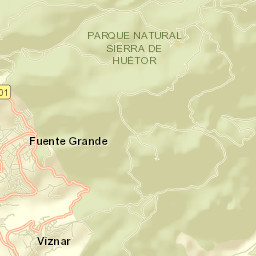 Víznar Street Map