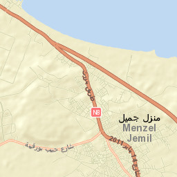 Menzel Jemil Street Map