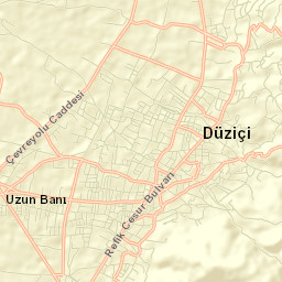 Düziçi İlçesi Street Map