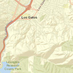 Los Gatos Street Map