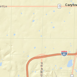 Jasper County Street Map