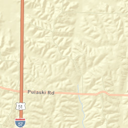 Pulaski County Street Map