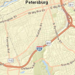 Petersburg Street Map