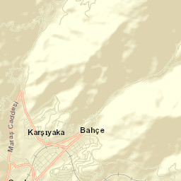 Bahçe İlçesi Street Map