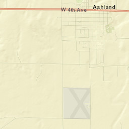 Ashland Street Map