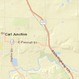 Carl Junction Street Map