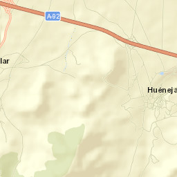 Huéneja Street Map