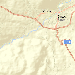 Bozkır Street Map