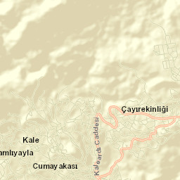 Çamlıyayla İlçesi Street Map