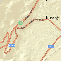 Nurdağı Street Map