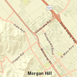 Morgan Hill Street Map
