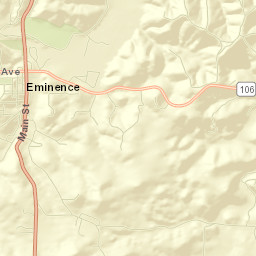 Eminence Street Map