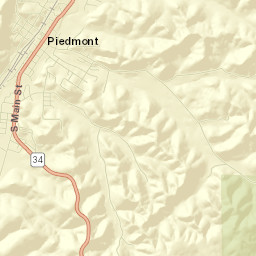 Piedmont Street Map