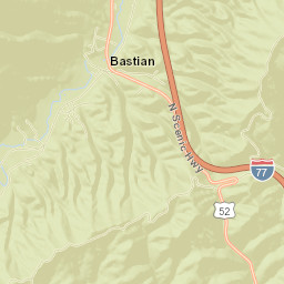 Bland County Street Map