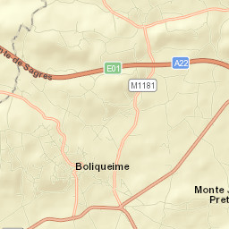 Boliqueime Street Map