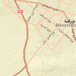 Menzel Bourguiba Street Map