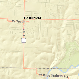 5264-5288 South Old Wire Road, Battlefield Street Map